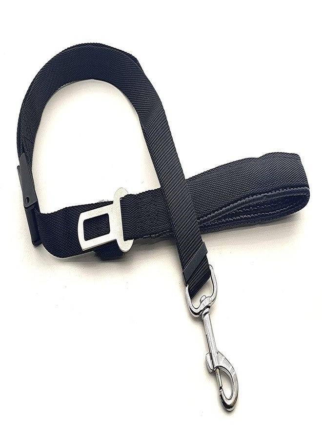 Pups&Pets طوق نايلون قابل للتعديل من Pups&Pets | طوق متين بمقبض مبطن | حزام أمان للسيارة للقطط والكلاب (قد يختلف اللون) - Image 2